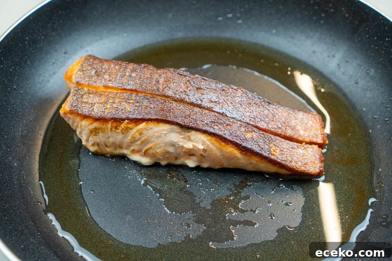 Cooked salmon