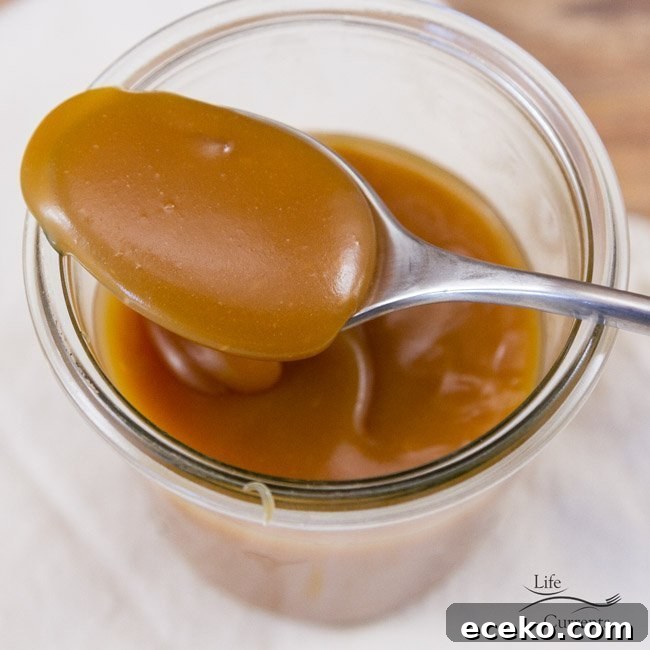 Salted Caramel Sauce Recipe to drizzle over cake, ice cream, anything!