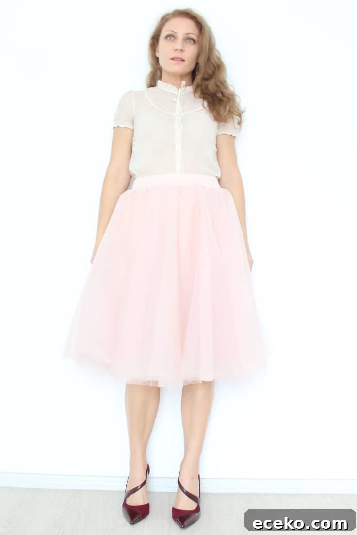 Layered tulle skirt