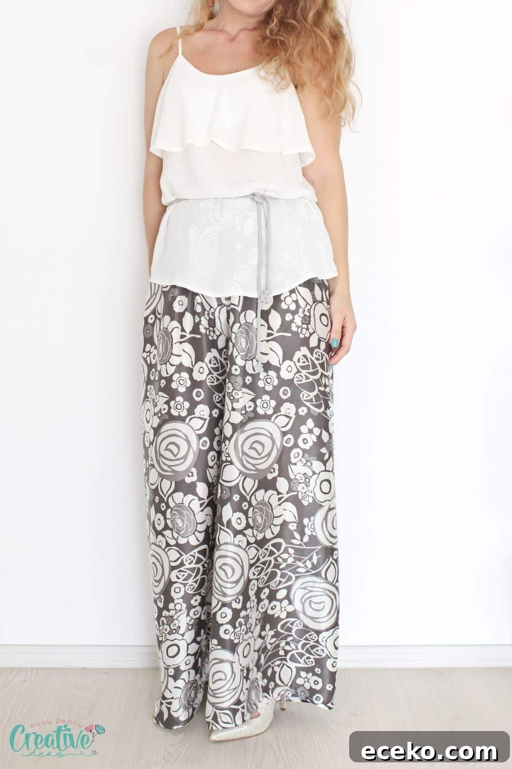 Wide leg pants sewing pattern