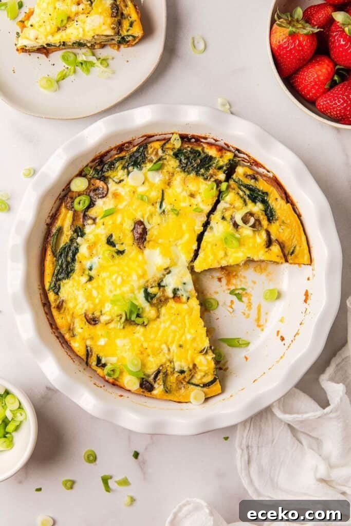 Gluten-Free Feta and Spinach Quiche Recipe 2 gluten free feta quiche with mushrooms, zucchini, onions, and spinach