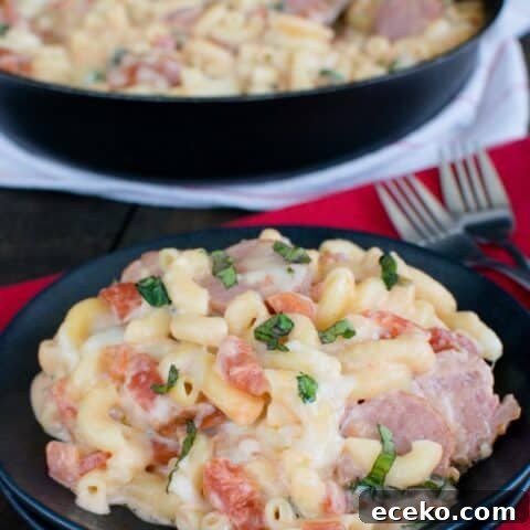 Tomato Basil Sausage Skillet