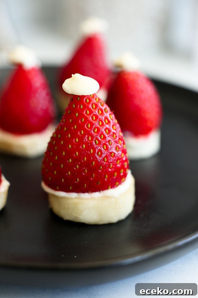 Strawberry Banana Santa Hats