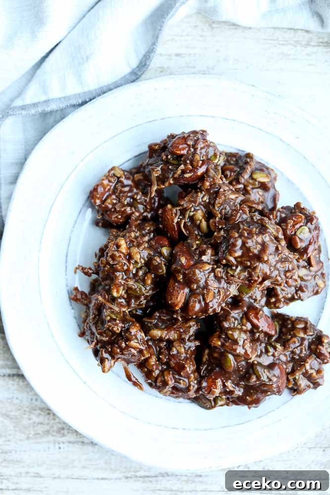 Recipe for Healthy No Bake Trail Mix Cookies