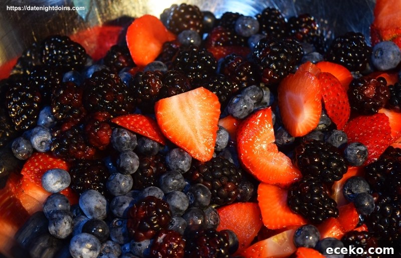 Red, White & Blueberry Tart