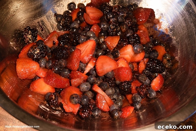 Red, White & Blueberry Tart