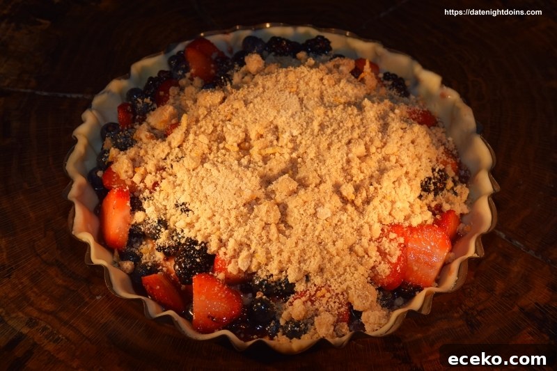 Red, White & Blueberry Tart