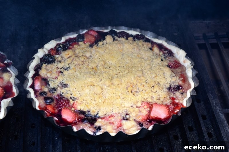 Red, White & Blueberry Tart