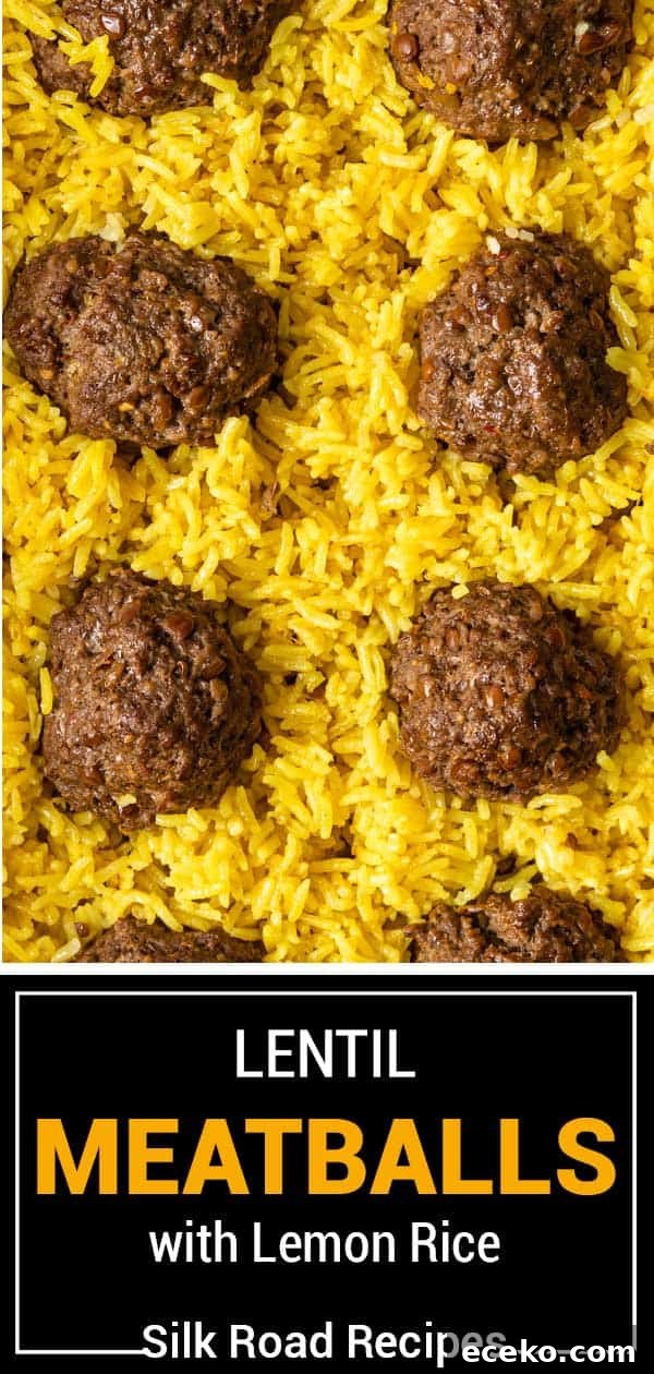 Savory Lamb and Lentil Meatballs with Zesty Lemon Rice 14 titled image (and shown) lentil meatballs with lemon rice