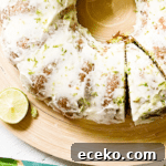 Key lime pound cake