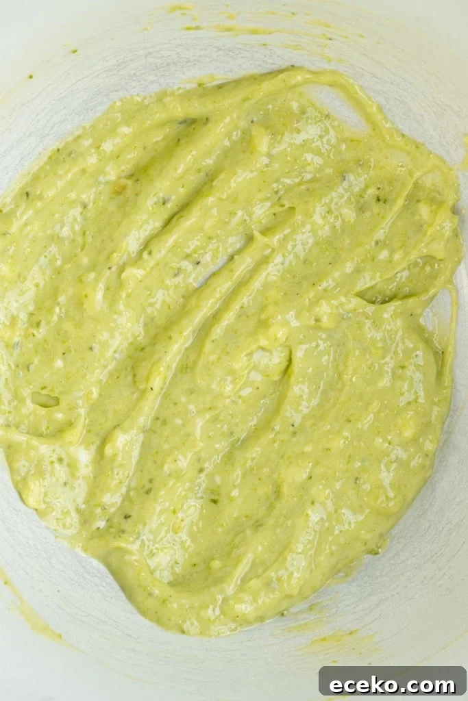 freshly whipped pesto butter