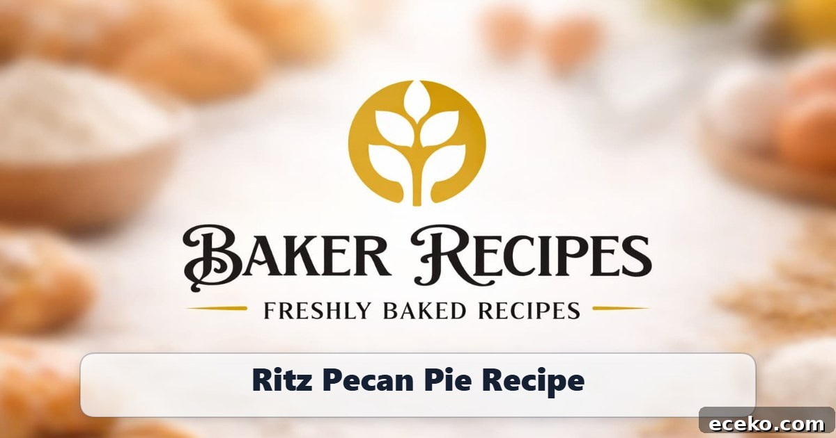 Ritz Cracker Pecan Pie Recipe with Buttery Crust 2 Ritz Pecan Pie Recipe