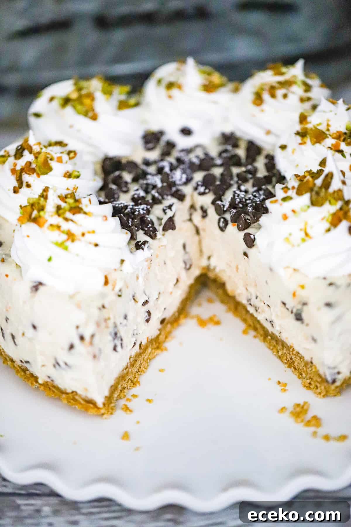 No bake cannoli cheesecake