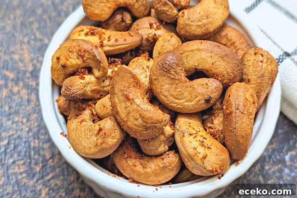 Roasted cashews in air fryer