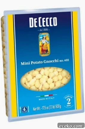 Slow-Cooker Minestrone Soup Recipe for Hearty Weeknight Meals 3 A package of De Cecco Mini Potato Gnocchi
