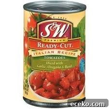 Slow-Cooker Minestrone Soup Recipe for Hearty Weeknight Meals 7 A can of S and W Ready-Cut tomatoes