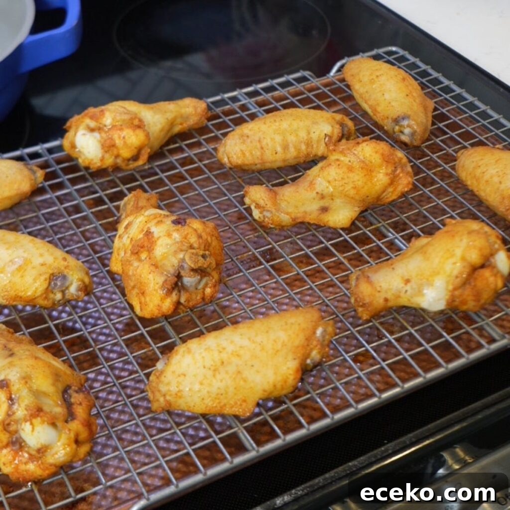 Crispy oven baked wings.