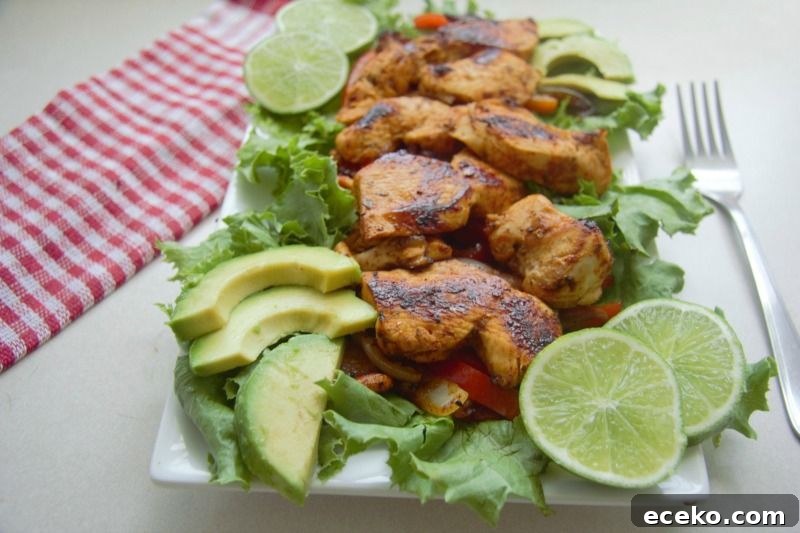 chicken fajita salad