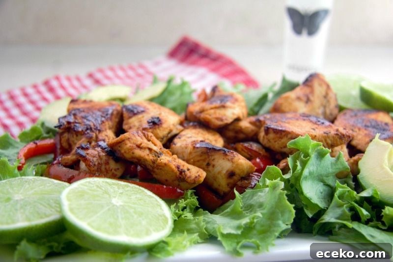 chicken fajita salad