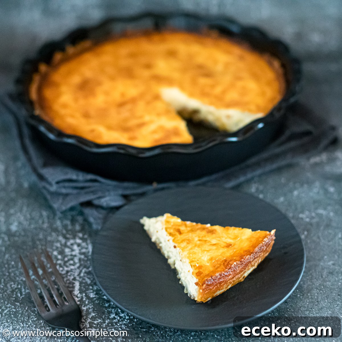 Crispy Baked Carnivore Pie Crust Recipe for Meat Pies 9 A Slice of Baked Carnivore Pie Crust with Filling | Low-Carb, So Simple