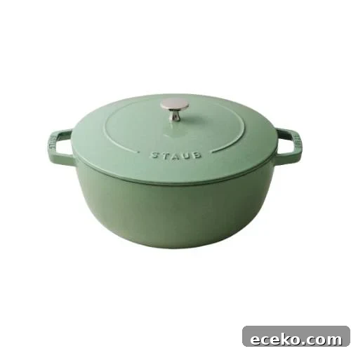 Green dutch oven.