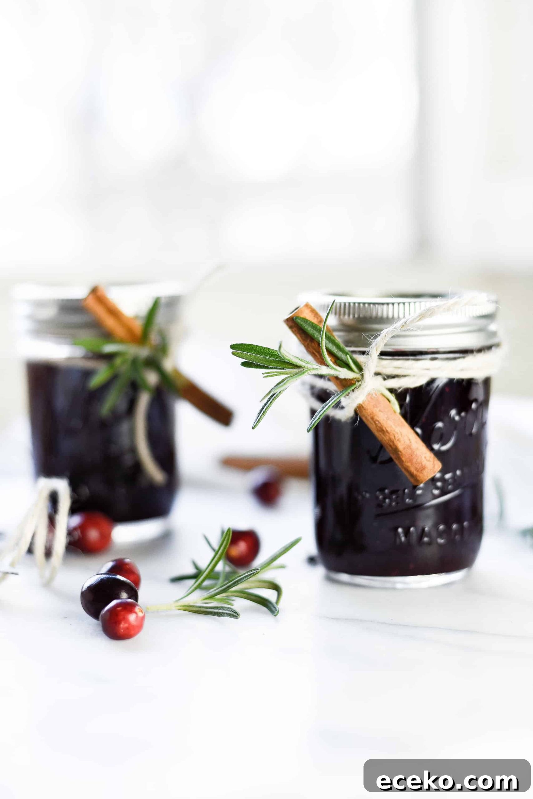 Spiced Cranberry Jam with Rosemary & Cinnamon — Homemade Preserves 2 img 2809 1 scaled