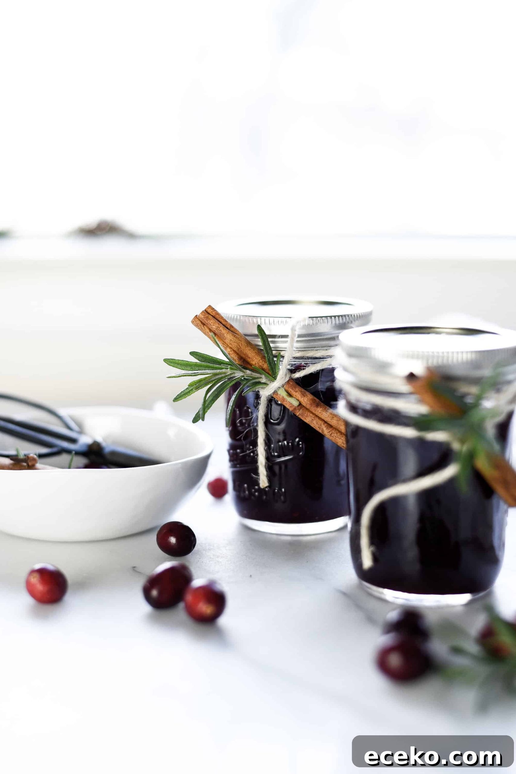 Spiced Cranberry Jam with Rosemary & Cinnamon — Homemade Preserves 4 img 2809 3 scaled