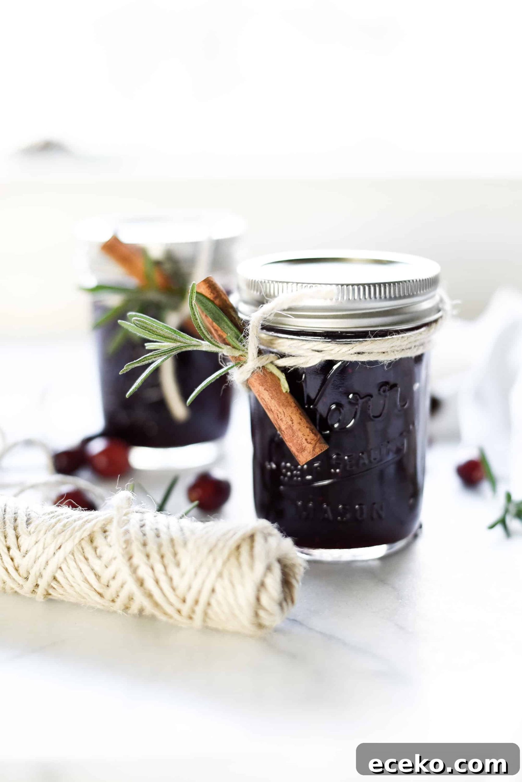 Spiced Cranberry Jam with Rosemary & Cinnamon — Homemade Preserves 6 img 2809 5 scaled