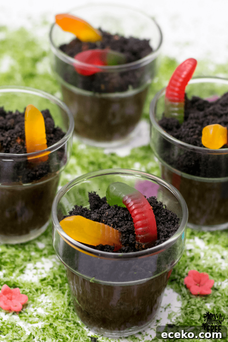 Gluten Free Dirt Cups for Earth Day
