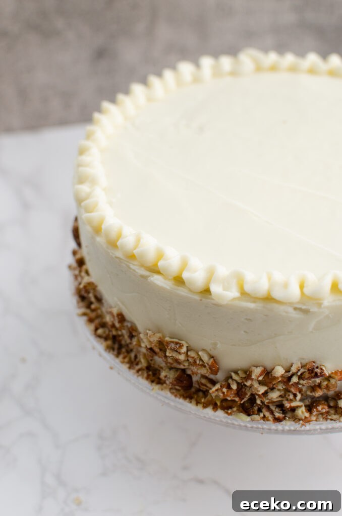 Moist Carrot Cake Recipe with Cream Cheese Frosting 7 img 3257 6