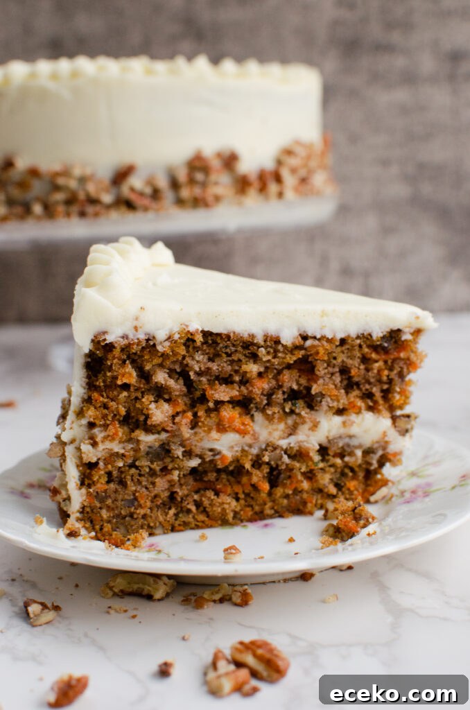 Moist Carrot Cake Recipe with Cream Cheese Frosting 8 img 3257 7