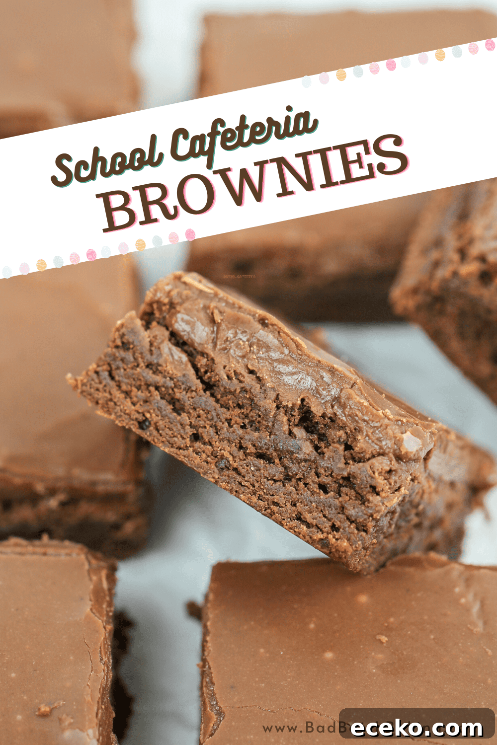 School Cafeteria Brownies