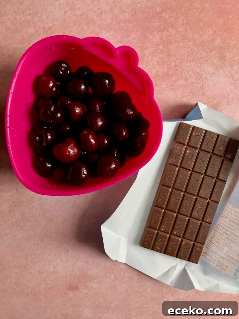 Cherry Chocolate Chunk Ice Cream (No-Churn Recipe) 4 img 32661 3