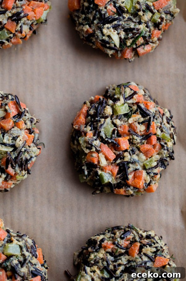 Wild Rice Veggie Burgers with Herbed Ricotta - hearty vegan veggie burger recipe made with wild rice and vegetables!