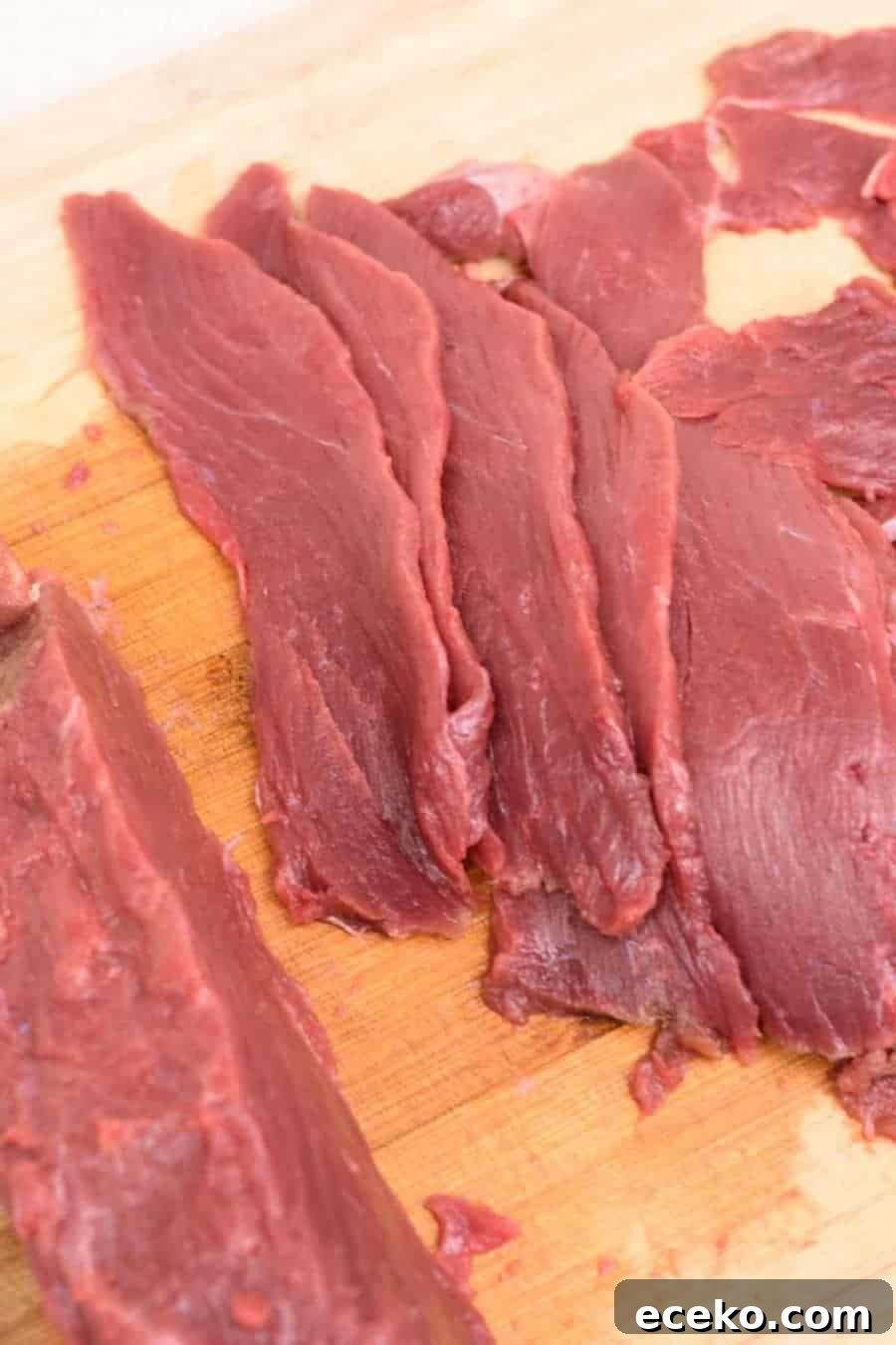 Rosemary-Pear Venison Jerky Recipe for Flavorful Snacks 5 Venison Roast Sliced
