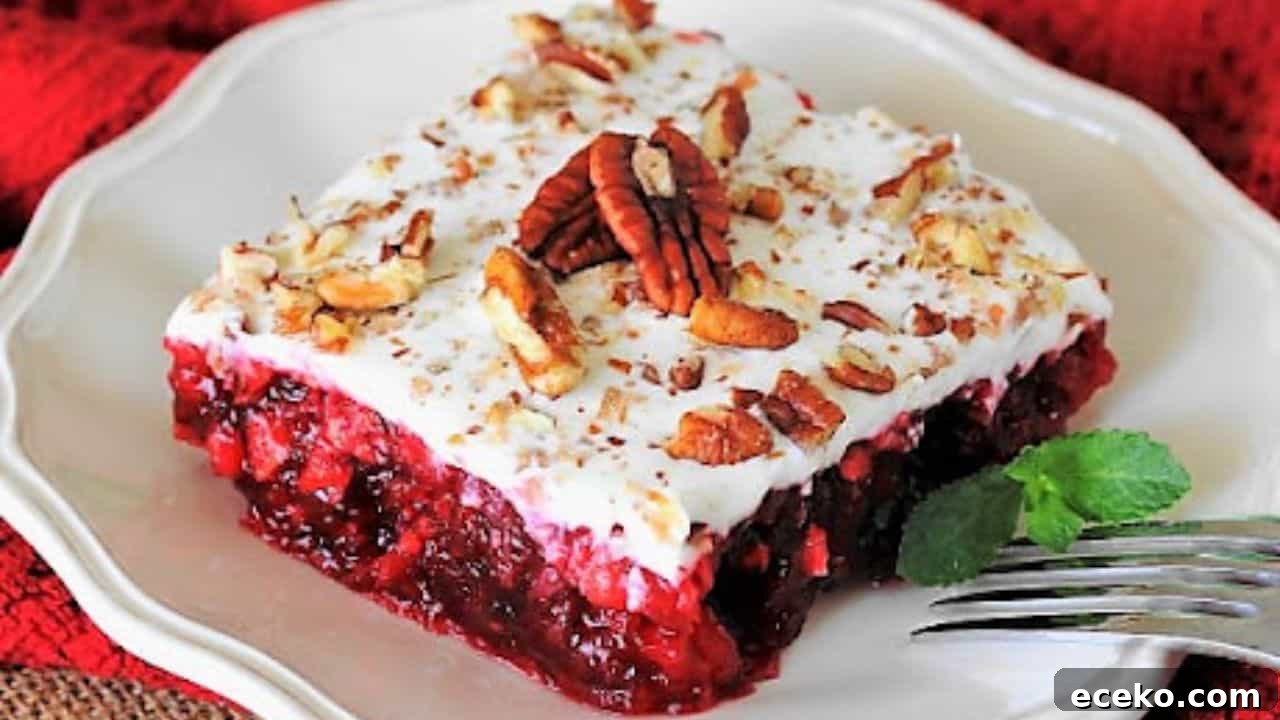 7-Up Cranberry Jello Salad