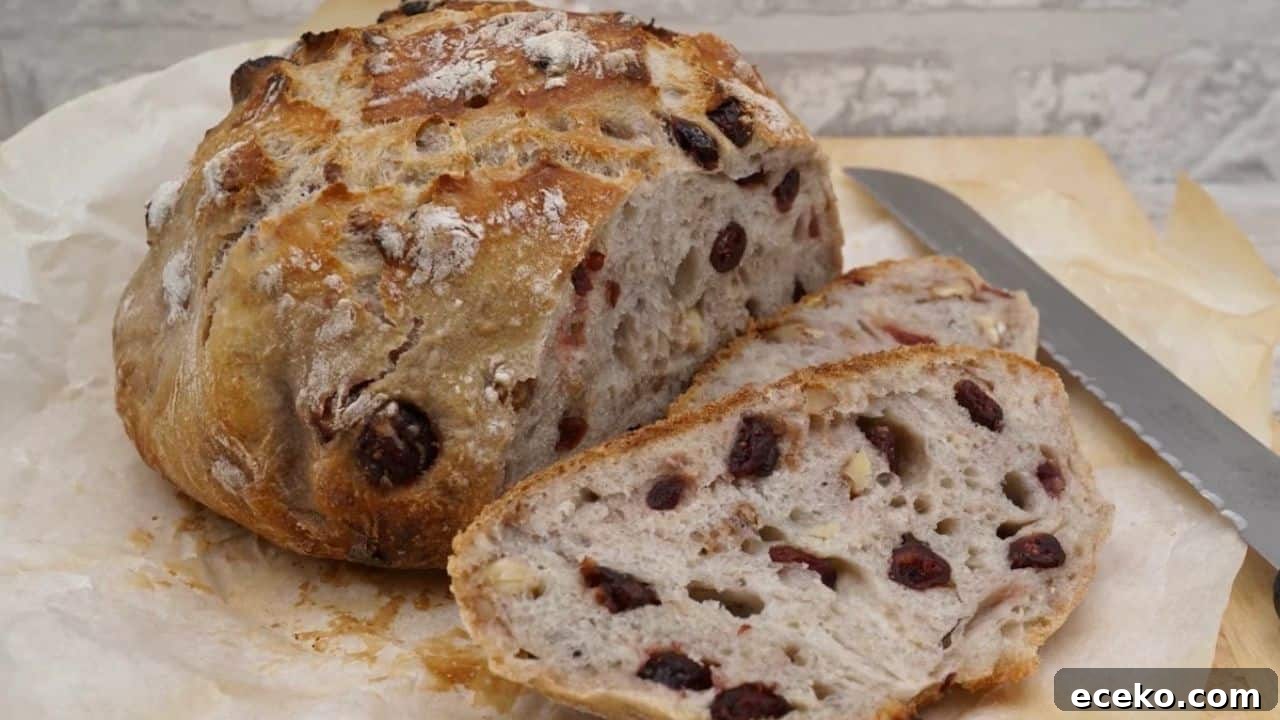 Walnut and Cranberry Bread