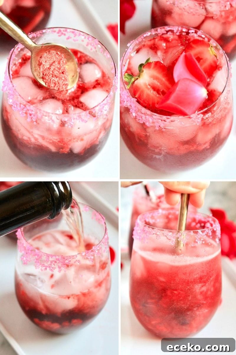 festive valentines day drinks