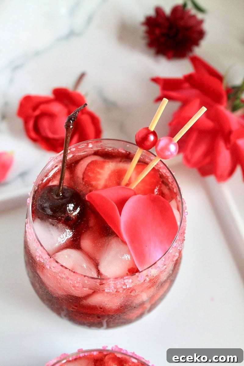 easy valentine's day cocktail