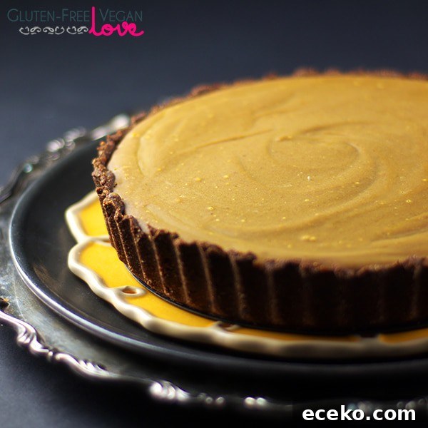 Vegan Carob Pumpkin Tart (Gluten-Free, Oil-Free Recipe) 3 Gluten-Free, Vegan, and Paleo Carob Pumpkin Tart Recipe {AIP-Friendly, Refined Sugar-Free}