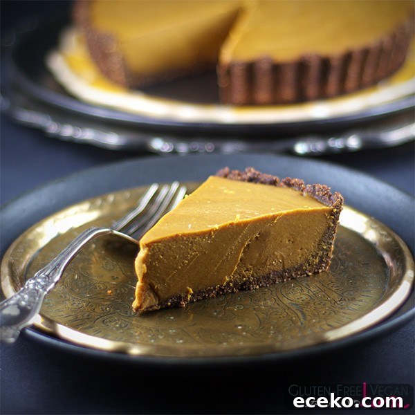 Vegan Carob Pumpkin Tart (Gluten-Free, Oil-Free Recipe) 4 Gluten-Free, Vegan, and Paleo Carob Pumpkin Tart Recipe {AIP-Friendly, Refined Sugar-Free}