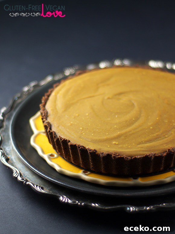 Vegan Carob Pumpkin Tart (Gluten-Free, Oil-Free Recipe) 6 Gluten-Free, Vegan, and Paleo Carob Pumpkin Tart Recipe {AIP-Friendly, Refined Sugar-Free}