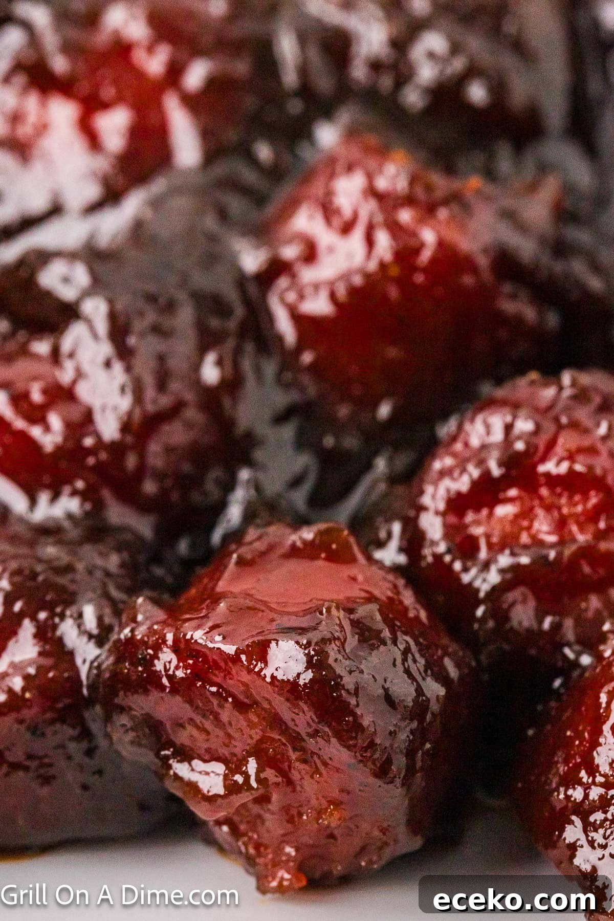 Smoky Burnt Ends Hot Dogs: Crispy, Charred BBQ Bites 2 Hot Dog Burnt Ends in a BBQ Sauce Mixture