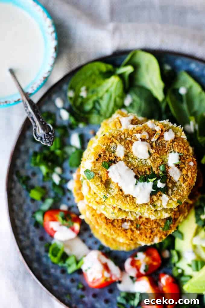 Chickpea Egg Fritters with Tahini Sauce