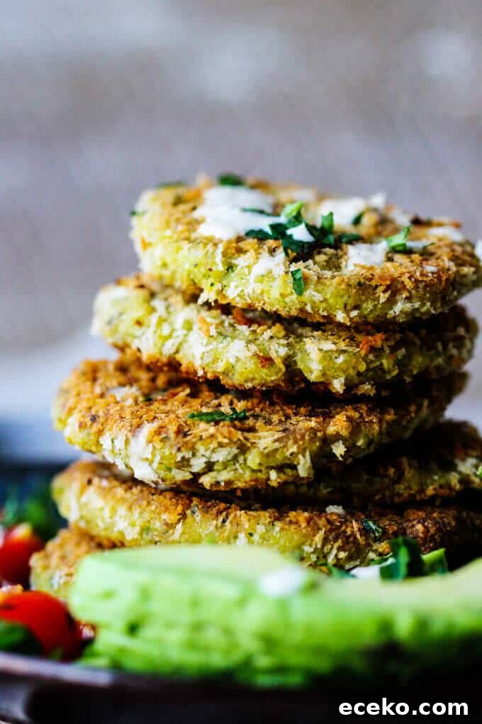 Chickpea Egg Fritters stacked