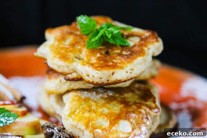 Polish Fluffy Apple Pancakes - Racuchy