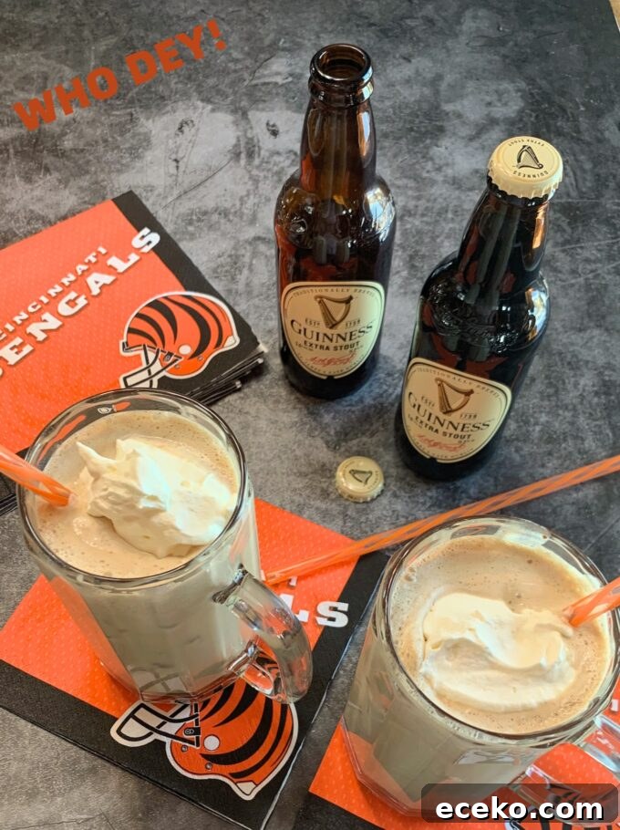 Stout Caramel Milkshakes.