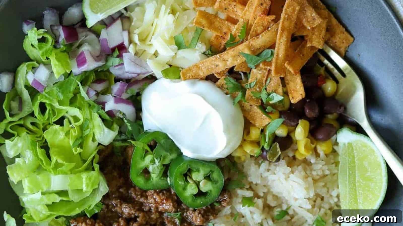 Ground Beef Burrito Bowls