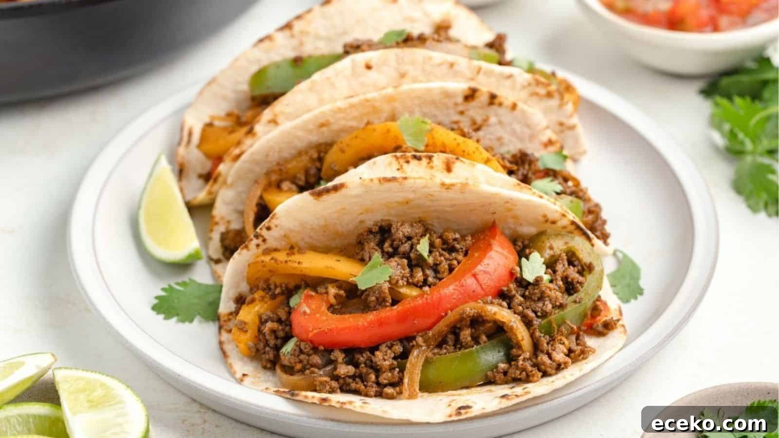 Ground Beef Fajitas