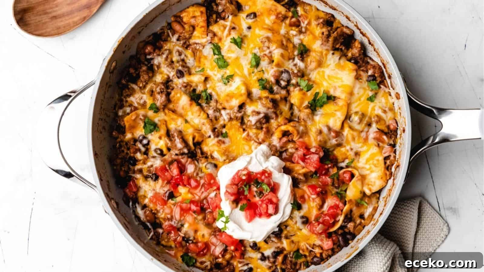 Ground Beef Burrito Skillet